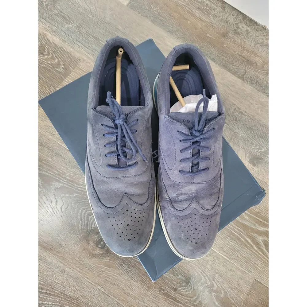 Cole Haan Men's Original Grand Energyweave‎ Wingtip Oxford Blue Shoes 11
